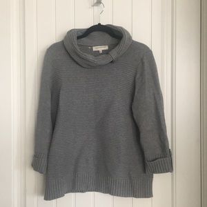 Jones New York cowl Neck Sweater with 3/4 sleeves